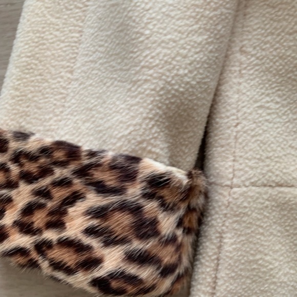 Vintage Midcentury Retro 60s 1960s Mod Cream Leopard Fur Coat - Picture 8 of 8
